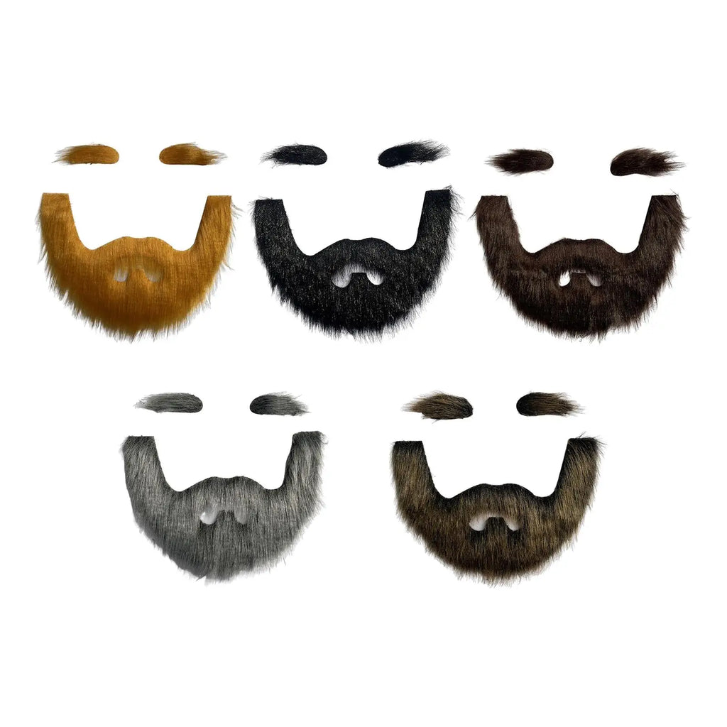 Handmade Mustache and Beard Set – Realistic Costume Props for Halloween Cosplay