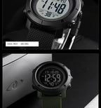 Digital Sports Watch – 5Bar Waterproof Alarm for Men Training