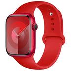 Silicone Apple Watch Sport Band – Adjustable Strap for Series 1-11 and Ultra