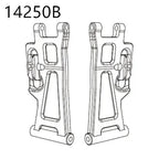RC Car Spare Parts – Differential Shock and Tire Set for 1/14 Scale Models
