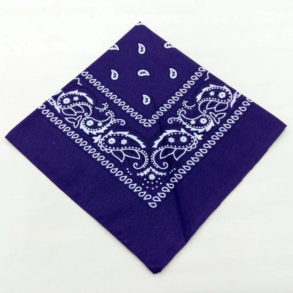 Paisley Bandana Headband – Unisex Cowboy Biker Accessory for Sports