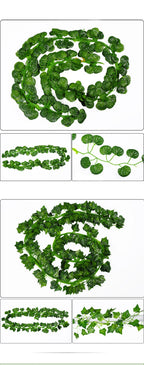 Artificial Green Dill Leaf Vine – 2m Hanging Garland for Wedding Decor