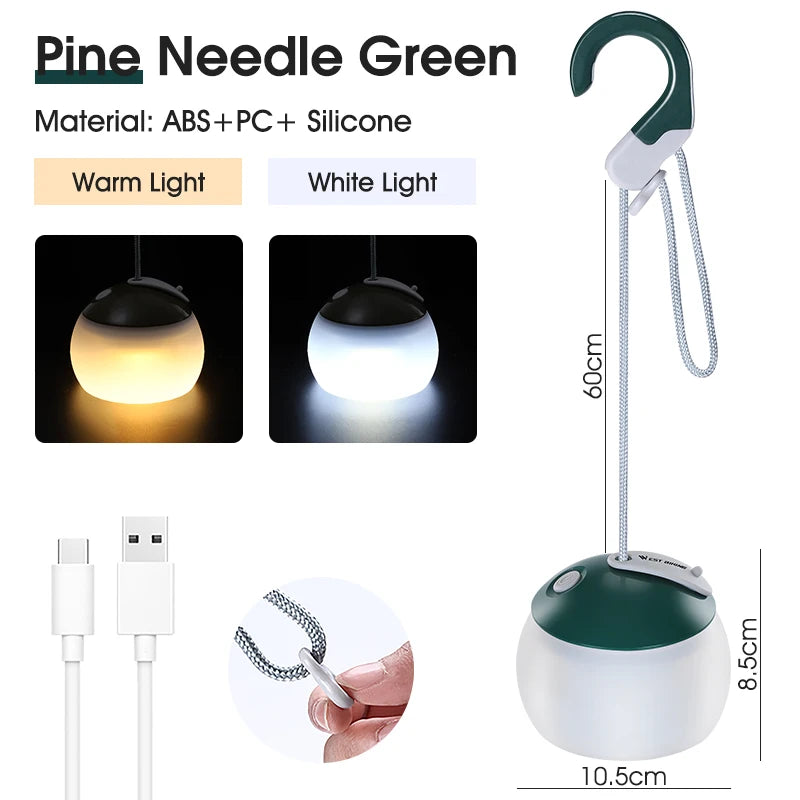 Portable Retro LED Camping Light – Waterproof Hanging Lamp for Outdoor Emergencies