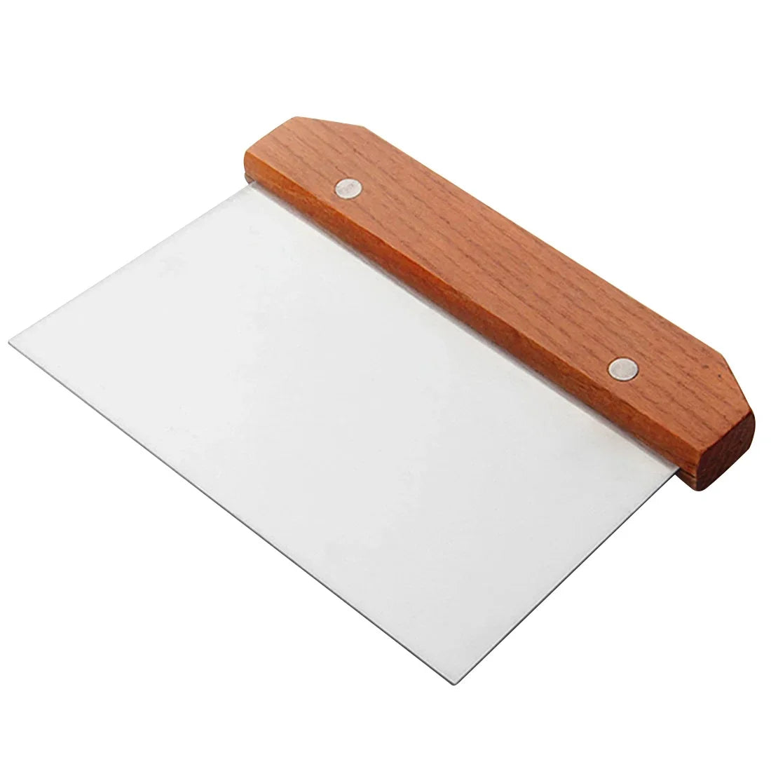 Stainless Steel Dough Scraper – Noodle Cutter with Scale for Baking