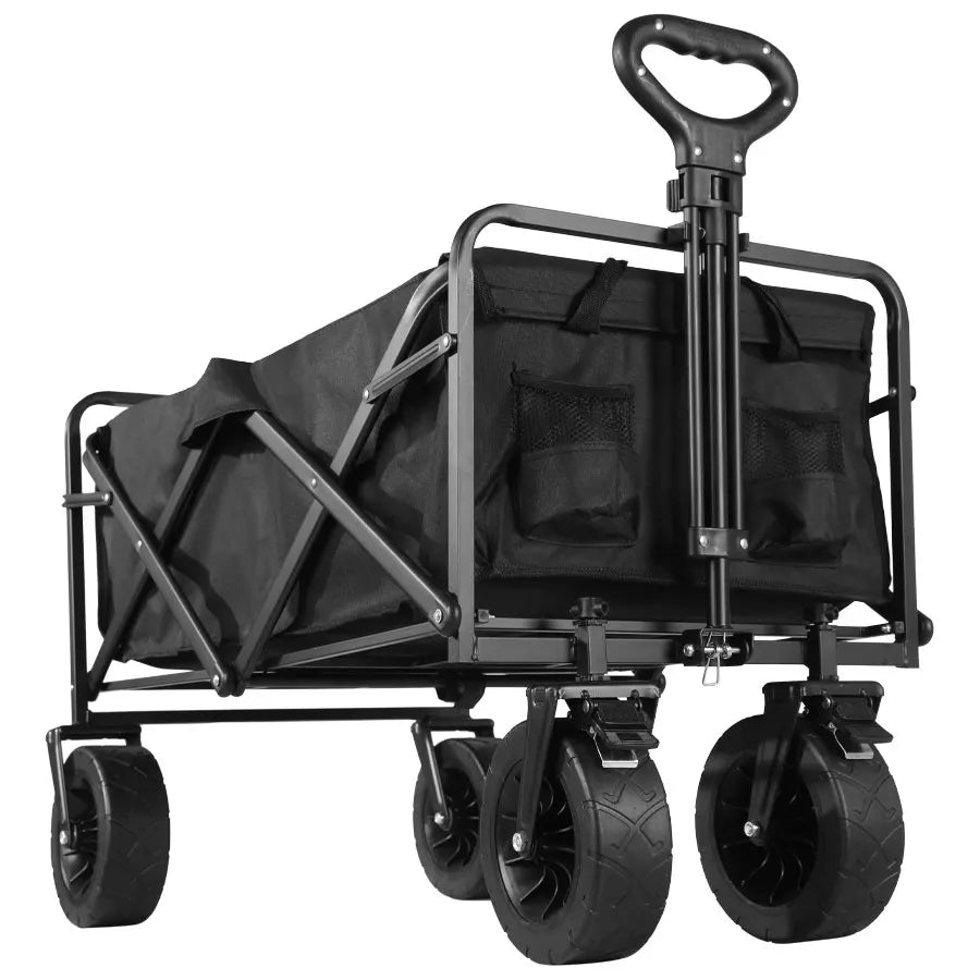 Collapsible Utility Wagon – Heavy Duty Folding Cart for Beach and Camping