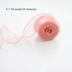 Chiffon Silk Ribbon – 10 Yard Organza Fabric for Wedding Decor and Crafting