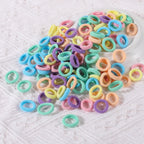 Colorful Nylon Hair Ties – Elastic Ponytail Holders for Kids Hair Styling