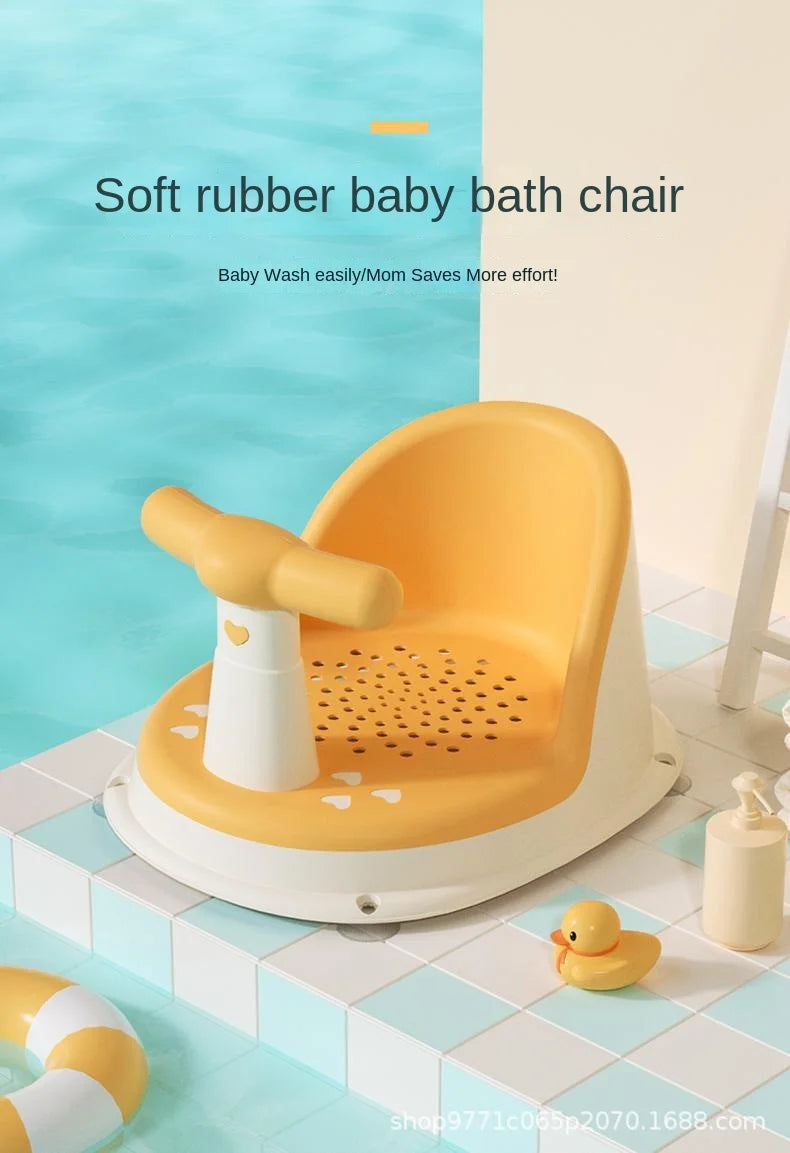 Portable Baby Shower Seat – Non-Slip Support Stand for Newborn Bathing