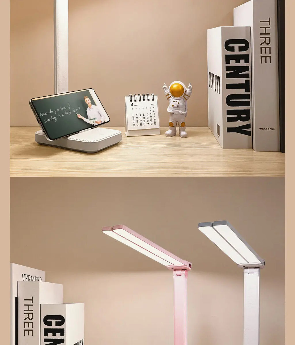Dimmable LED Desk Lamp – Rechargeable Eye Protection for Bedroom Study