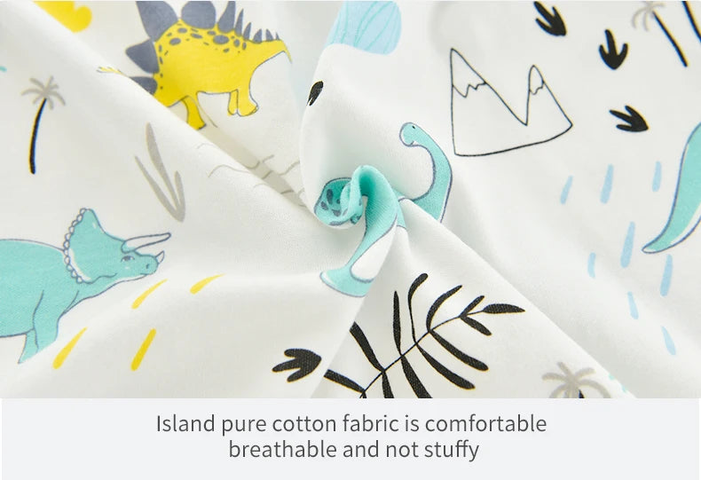 0.5 TOG Baby Sleeping Bag – Cartoon Print Cotton Sleeveless Sleep Sack for Summer