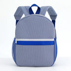 Seersucker Striped Backpack – Classic Kids Book Bag for Preschool