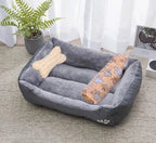 Large Square Dog Bed – Warm Soft Nest for Small Medium and Large Pets
