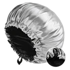 Silk Sleep Bonnet – Adjustable Double Layered Cap for Hair Protection