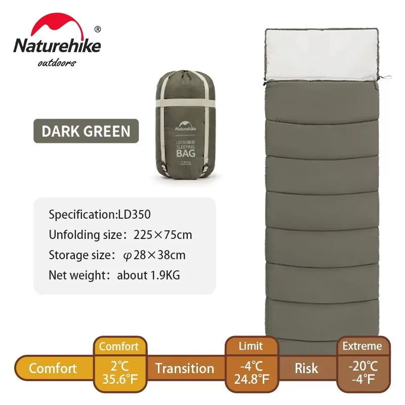 Ultralight Cotton Sleeping Bag – Splicable Double Design for Camping