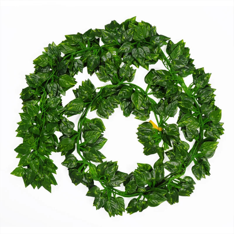 Artificial Green Dill Leaf Vine – 2m Hanging Garland for Wedding Decor