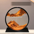 3D Moving Sand Art Frame – Dynamic Liquid Hourglass for Office Home Decor