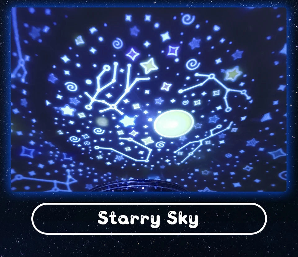 Rotating Galaxy Music Projector – Bluetooth LED Night Light for Kids Bedroom