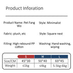 Cat Bed – Plush Cushioned Basket for Kitten and Small Pet Comfort