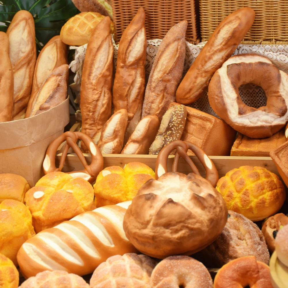 Artificial French Baguette Model – Realistic Bread Prop for Kitchen Decor