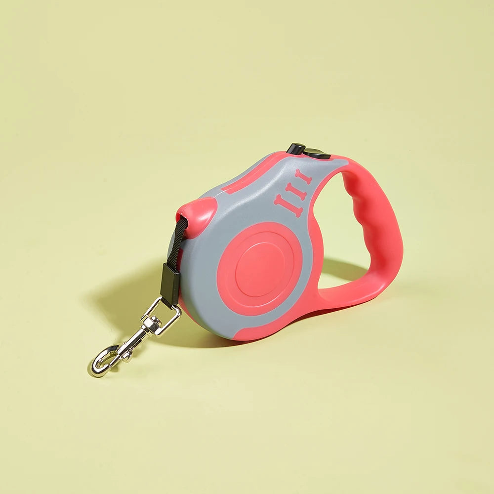 Retractable Nylon Dog Leash – Durable Automatic Lead for Small to Large Pets