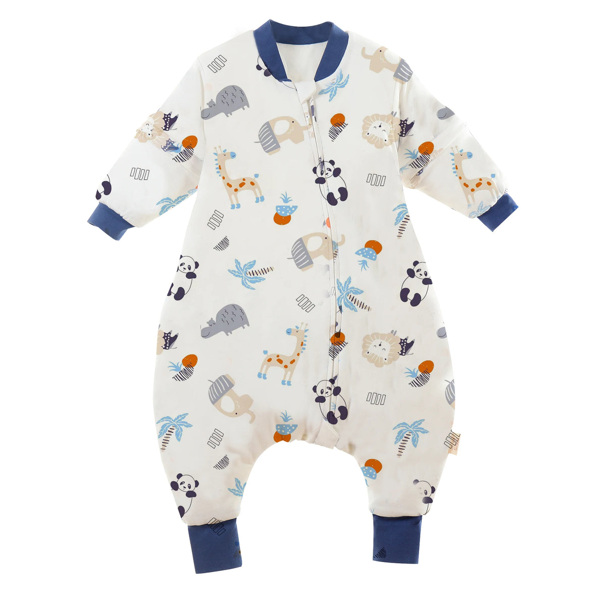 Cotton Split-Leg Sleeping Bag – 2.5Tog Quilted Kids Wearable Blanket for Sleep
