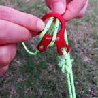 Aluminium Tent Rope Tensioner – 3-Hole Wind Cord Buckle for Camping Gear