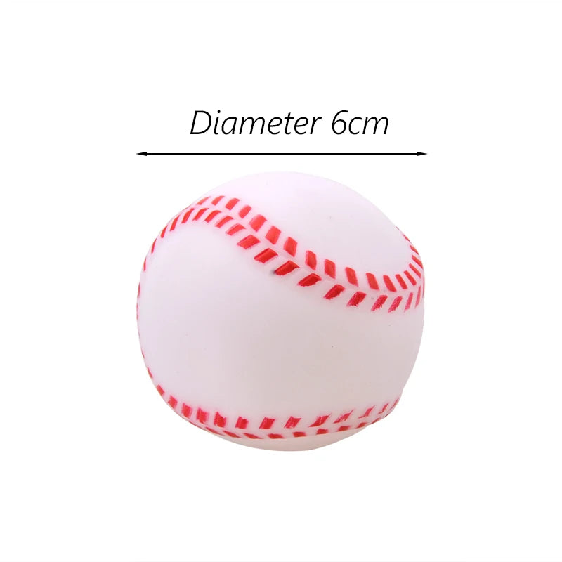 6cm Rubber Squeaky Ball – Durable Chew Toy for Small Dogs and Puppies