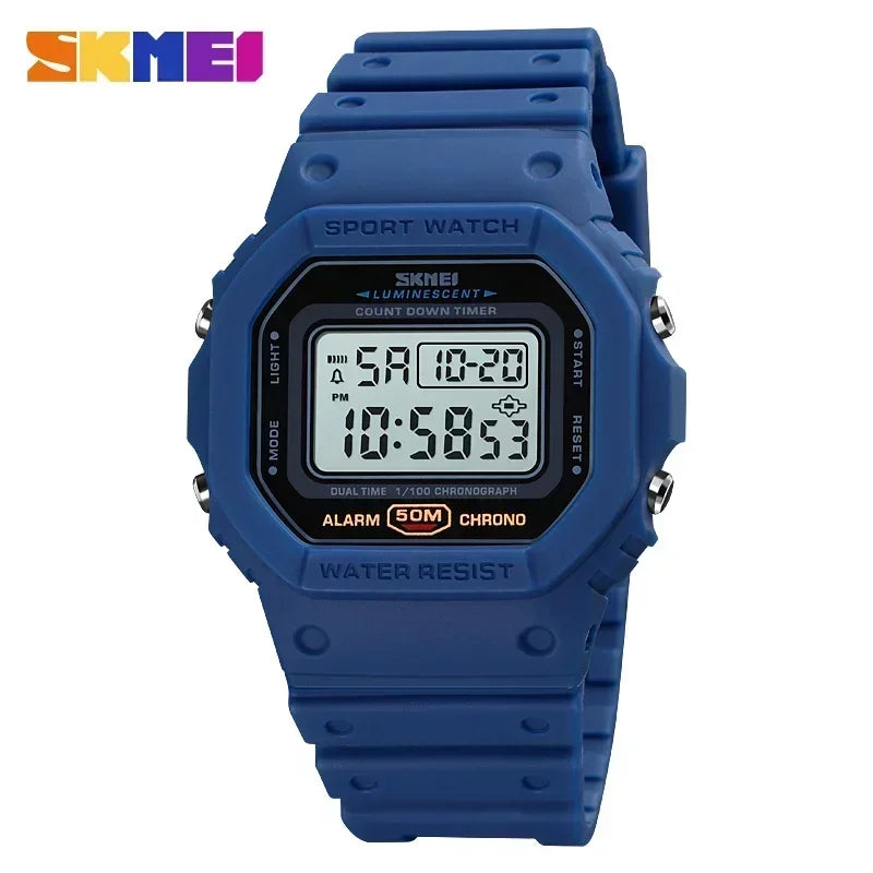 Digital Sport Watch – Multifunctional Retro Timepiece for Men