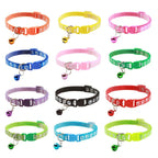 Printed Bell Pet Collar – Adjustable Safety Necklace for Cats and Small Dogs