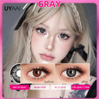 Color Contact Lenses – Natural 14.5mm Big Black and Brown Pupils for Beauty Makeup