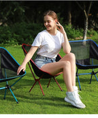 Folding Moon Chair – Lightweight Aluminum Portable Chair for Camping