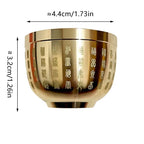 Copper Feng Shui Blessing Bowl – Mini Decorative Statue for Meaningful Gifts