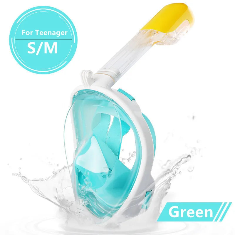 Full Face Snorkel Mask – Anti Fog Diving Gear for Adults and Kids