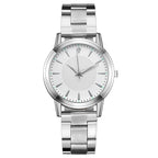 Stainless Steel Couple Watch – Silver Mesh Quartz for Fashion Accessories