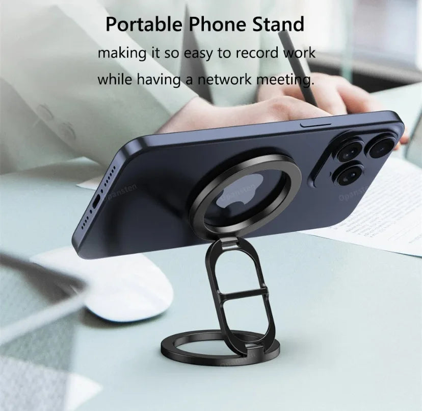 Magnetic Phone Ring Holder – Double-Sided Kickstand for MagSafe iPhone
