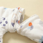Cotton Split-Leg Sleeping Bag – 2.5Tog Quilted Kids Wearable Blanket for Sleep