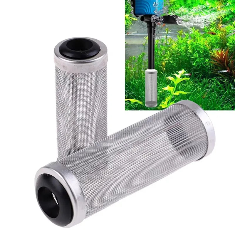 Stainless Steel Mesh Filter Guard – 12/16mm Inlet for Aquarium Tanks