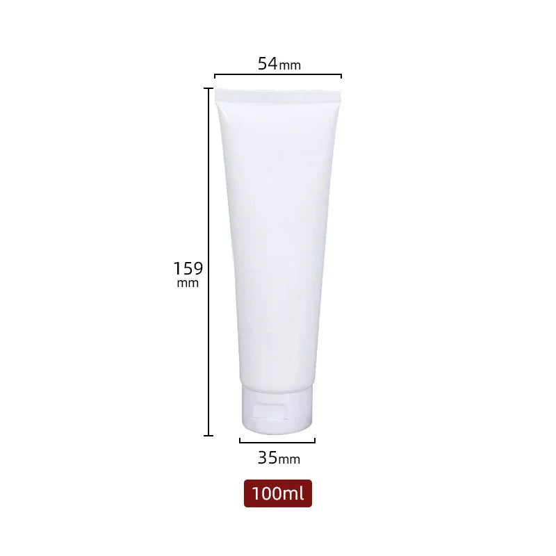 Empty Plastic Cosmetic Squeeze Tubes – Travel Size Refillable Containers for Toiletries