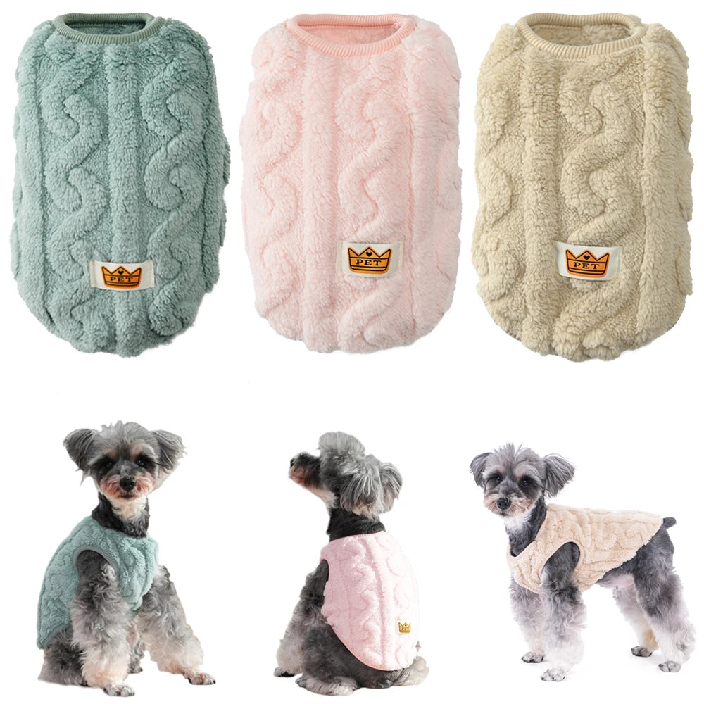 Fleece Dog Sweater – Warm Winter Apparel for Small Dogs and Cats