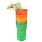 Neon Sipper Cups – Reusable Spill-Proof Drinking Mugs for Party and Travel