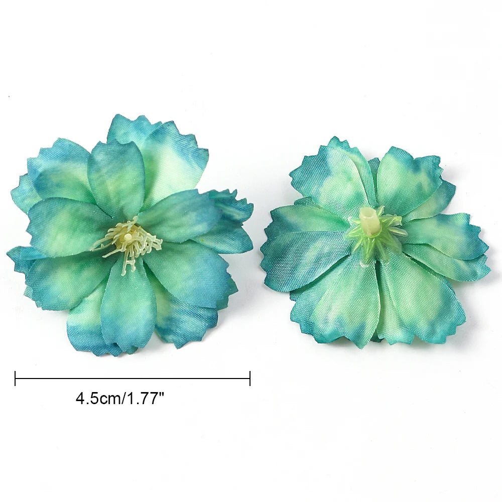 Artificial Cherry Blossom Heads – Silk Floral Decor for Weddings and DIY