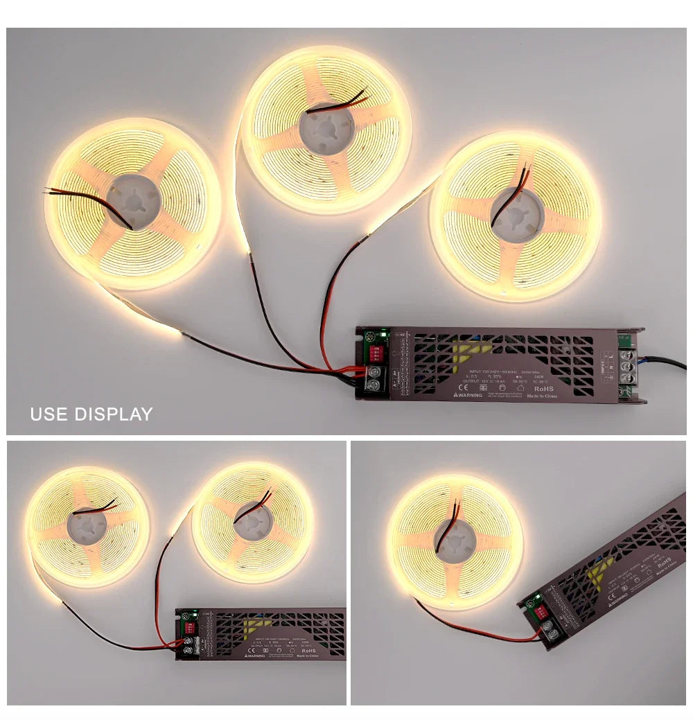 Ultra Thin LED Transformer – Adjustable Power Supply for Strip Lighting