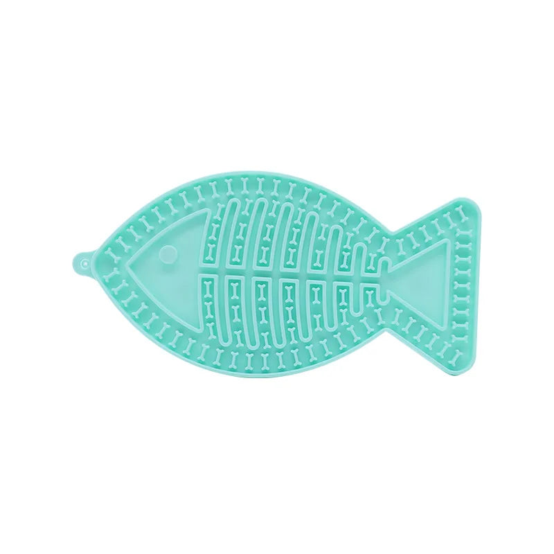Silicone Slow Feeder Mat – Anti-Choking Pet Licking Bowl for Bath and Grooming