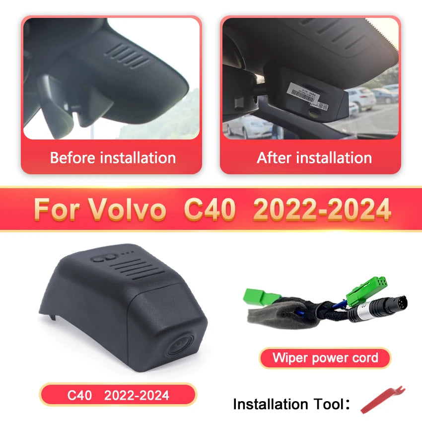 4K Ultra HD Dash Cam – Vehicle DVR Video Recorder for Volvo and Polestar