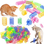 Colorful Plastic Cat Spring Toys – Interactive Coil for Kitten Exercise