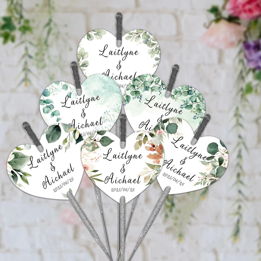 Custom Sparkler Tags – Personalized Firework Labels for Wedding Parties