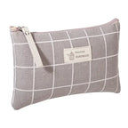 Canvas Small Cosmetic Bag – Portable Makeup Organizer for Travel