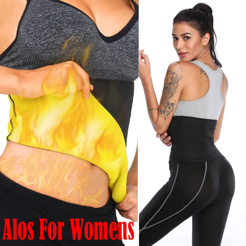Sweat Waist Trainer Belt – Sauna Slimming Band for Men Workout Belly Fat