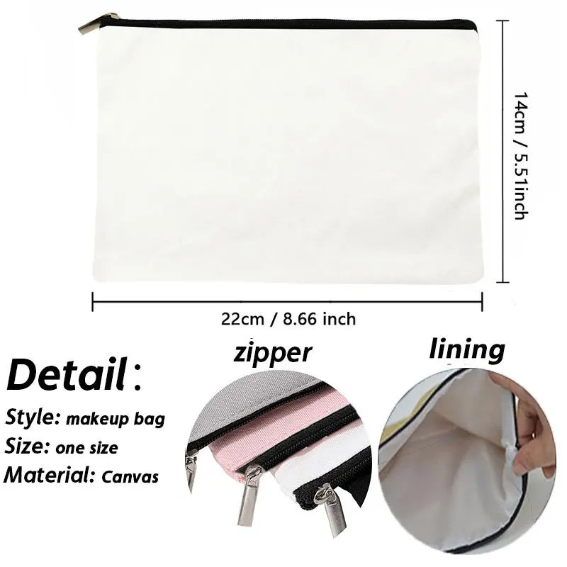 Canvas Friends Makeup Bag – Eco-friendly Cosmetic Organizer for Travel
