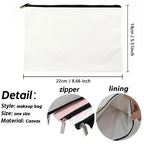 Canvas Friends Makeup Bag – Eco-friendly Cosmetic Organizer for Travel